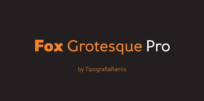 Fox Grotesque Pro Fuente Póster 1