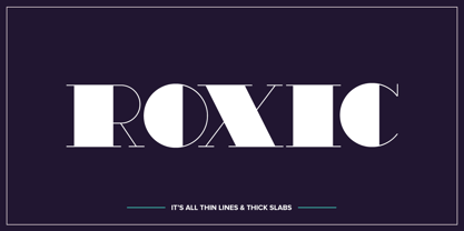 Roxic Font Poster 1