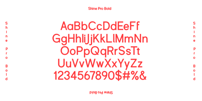 Shine Pro Font Poster 13