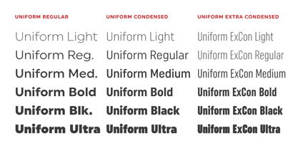 Uniform Font Poster 4