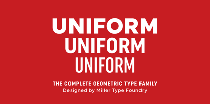 Uniform Font Poster 1