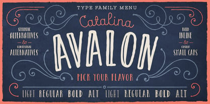 Catalina Font Poster 2