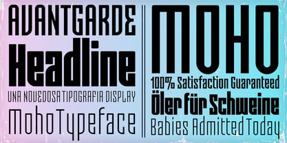 Moho Condensed Font Poster 6