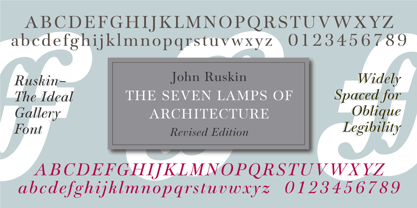 Ruskin Font Poster 1