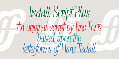Tisdall Script Font Poster 1