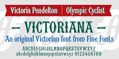 Victoriana Font Poster 1