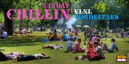 VLNL Vondelpark Font Poster 2