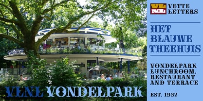 VLNL Vondelpark Font Poster 3