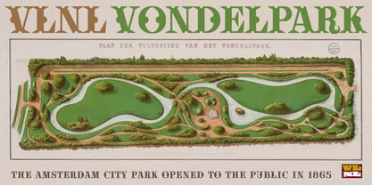 VLNL Vondelpark Font Poster 4