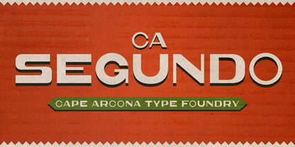 CA Segundo Font Poster 1