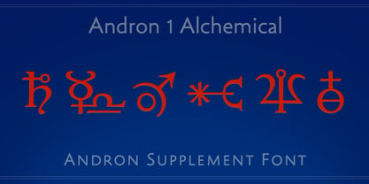 Andron 1 Alchemical Font Poster 2