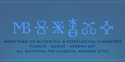 Andron 1 Alchemical Font Poster 4