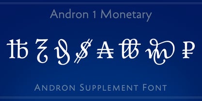 Andron 1 Monetary Fuente Póster 1