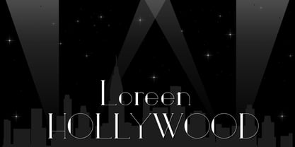 Loreen Hollywood Font Poster 1
