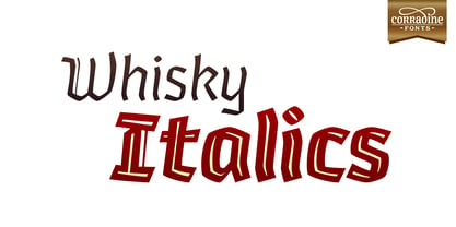 Whisky Italics Police Poster 1