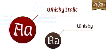 Whisky Italics Font Poster 2