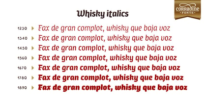 Whisky Italics Police Poster 8