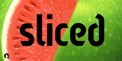 Sliced Font Poster 4
