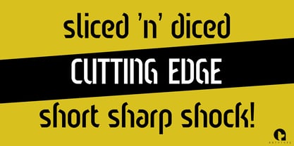 Sliced Open Font Poster 8