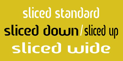 Sliced Open Font Poster 3