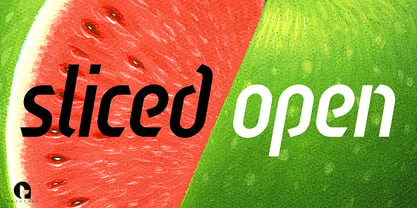 Sliced Open Font Poster 4
