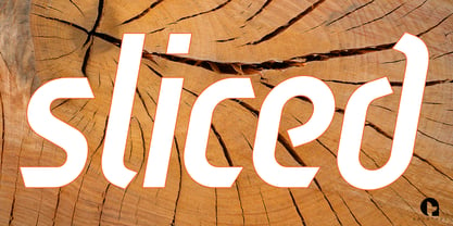 Sliced Open Font Poster 2