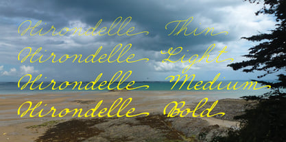 Hirondelle Font Poster 3