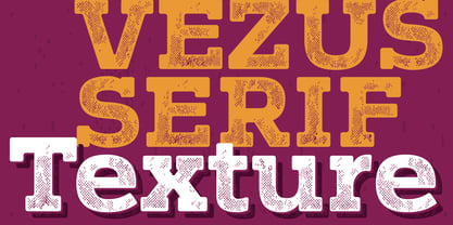 Vezus Serif Texture Font Poster 1