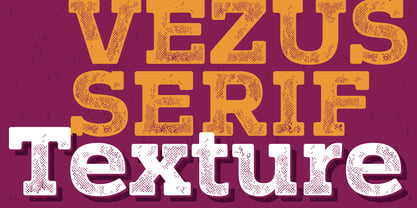 Vezus Serif Texture Fuente Póster 1