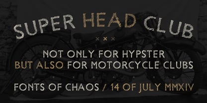 Super Head Club Font Poster 1