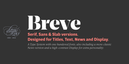 Breve Text Font Poster 1