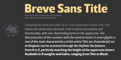 Breve Text Font Poster 5