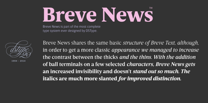 Breve Text Font Poster 9