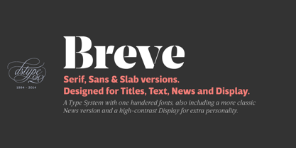 Breve Slab Text Fuente Póster 1