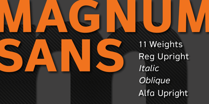 Magnum Sans Font Poster 1