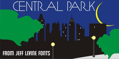 Central Park JNL Font Poster 1
