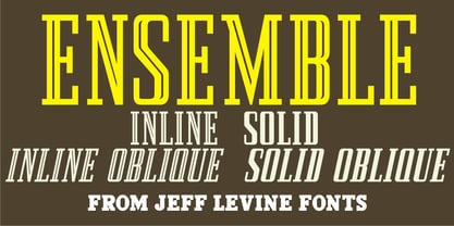 Ensemble Inline JNL Font Poster 1