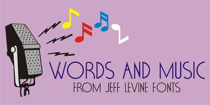 Words And Music JNL Font Poster 1
