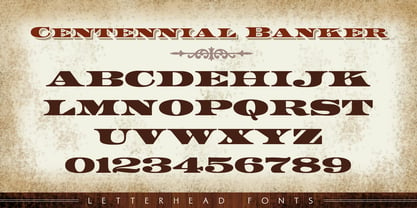 LHF Centennial Banker Font Poster 2
