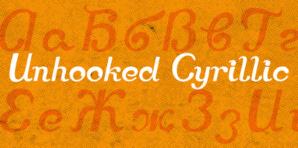 Unhooked Cyrillic Font Poster 1