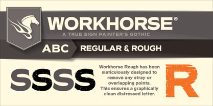Workhorse Font Poster 7
