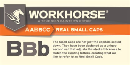 Workhorse Font Poster 3