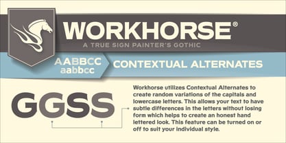 Workhorse Font Poster 5