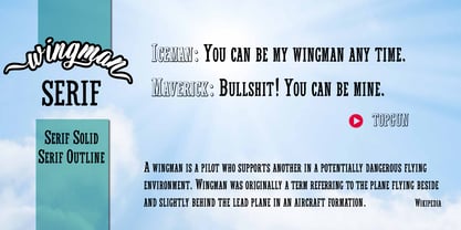 Wingman Font Poster 4