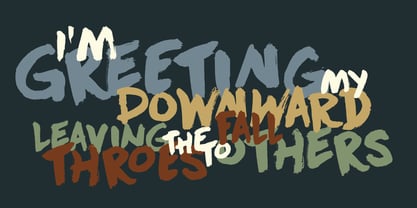 Downward Fall Font Poster 2
