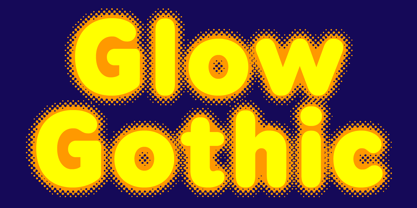 Glow Gothic BF Font Poster 1