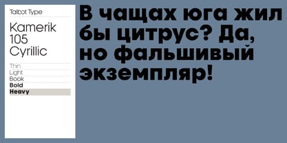 Kamerik 105 Cyrillic Font Poster 6