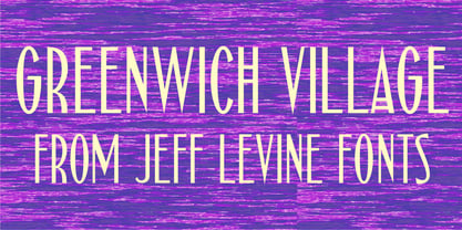 Greenwich Village JNL Font Poster 1