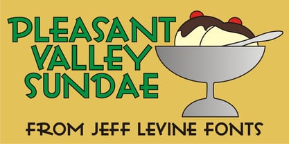 Pleasant Valley Sundae JNL Font Poster 1