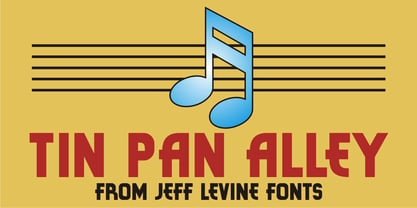 Tin Pan Alley JNL Font Poster 1